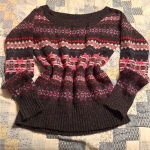 Women’s size Small American Eagle Fair Isle Knit Sweater